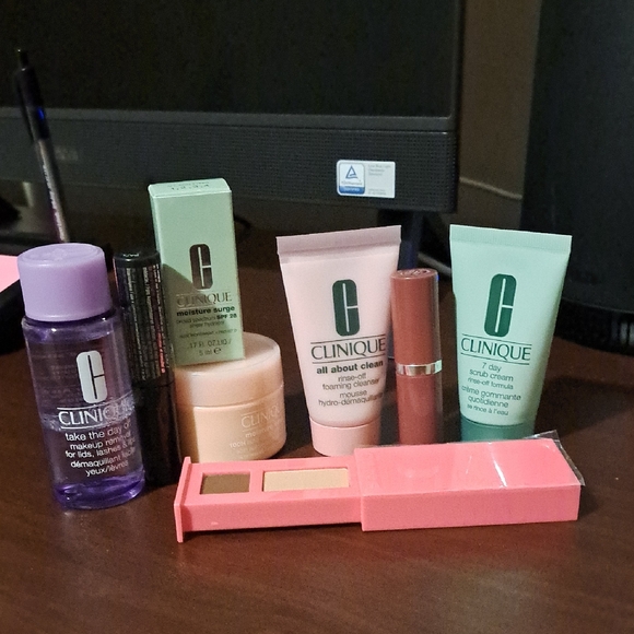 Clinique Skincare and Makeup Collection with Pink Accents - Picture 1 of 1